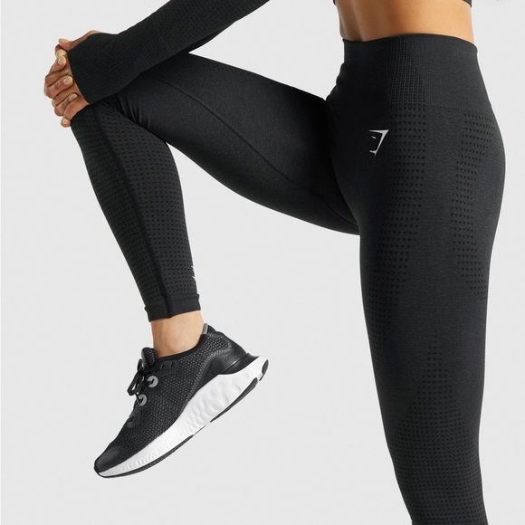 Gymshark Pants - Gymshark Vital Seamless 2.0 Legging in Black Marl